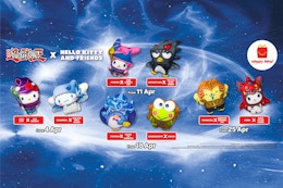 Yu-Gi-Oh! X Hello Kitty Happy Meal Toys Announced for a Summer Release card image