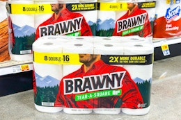 Brawny Paper Towels, Only $9 at Kroger With Coupon and Cash Back (Reg. $18) card image