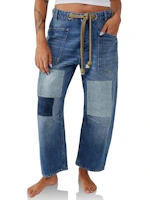 Womens Baggy Barrel Jeans