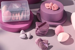 beauty sponges on table