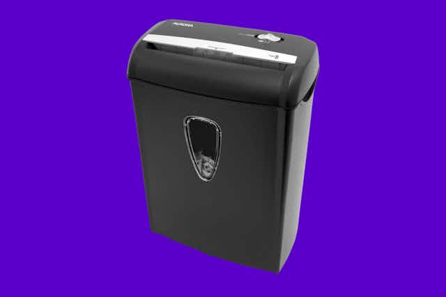 Paper and Credit Card Shredder, Only $23.42 on Amazon (Reg. $45) card image