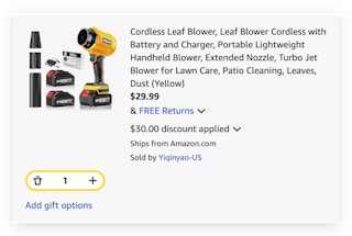 Cordless Leaf Blower