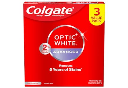 3 Colgate Toothpaste 3-Packs