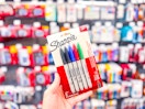 In-store photo of a Sharpie 5-count pack taken in Walmart store