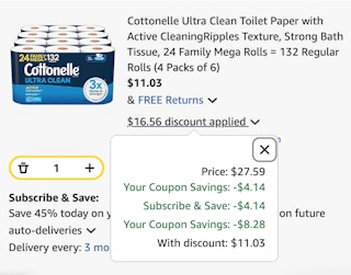 amazon cottonelle cart B0CM4NXMV2