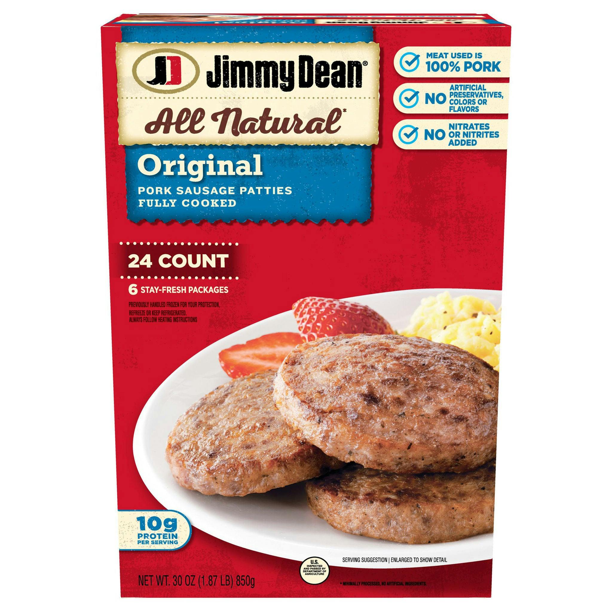 Jimmy Dean Sausage Patties Box