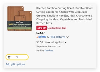 Keechee Bamboo Cutting Board