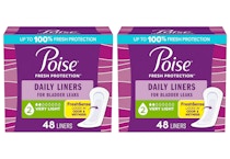 2 Poise Incontinence Liner Packs