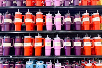 stanley tumbler display at dick's sporting goods