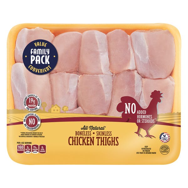 Boneless Skinless Chicken Thighs, per lb