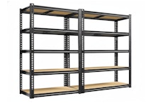 Heavy-Duty Metal Shelving Unit Set