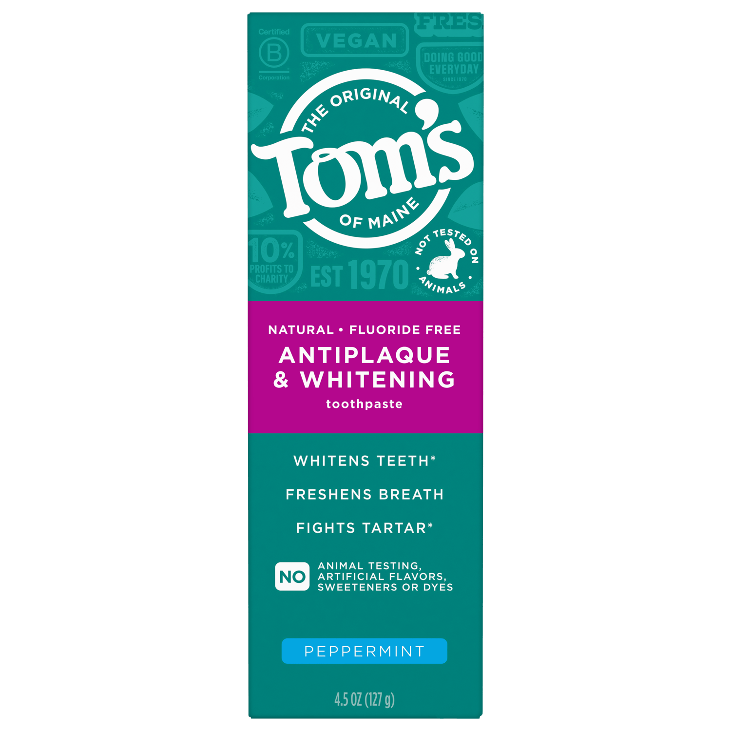 2 Tom's of Maine Toothpastes