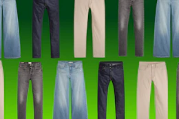 jeans on a gradient