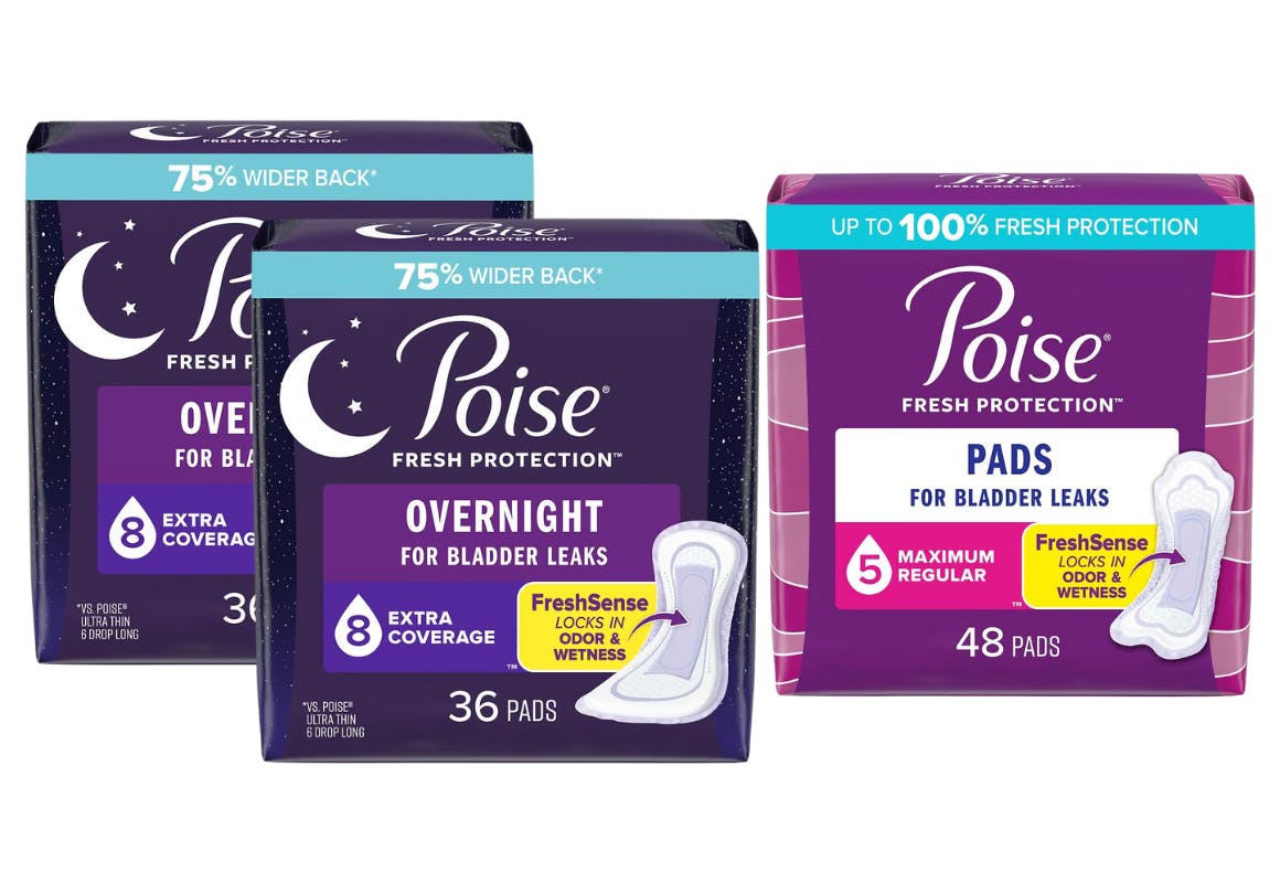 3 Poise Incontinence Products