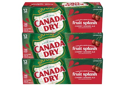 3 Canada Dry Fruit Splash 3-Packs