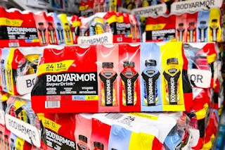 bodyarmor drinks on store shelf