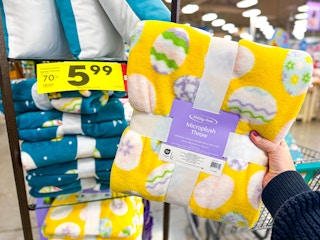 kroger easter microplush throw