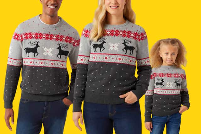 Chaps Family Matching Holiday Sweater: Save $9 - $12 on Costco.com card image