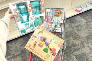 toys in a cvs shopping cart