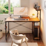 Computer Desk with Storage Shelves