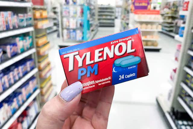 Tylenol PM Pain Reliever and Sleep-Aid 24-Pack, as Low as $2.39 on Amazon  card image