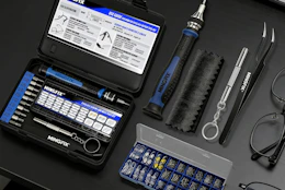 an eyeglass repair kit and tools