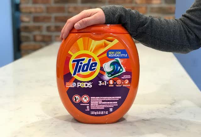 Tide Ultra Oxi 45-Count Laundry Pods, as Little as $11.67 on Amazon card image