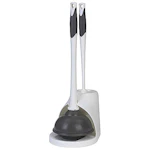 Clorox Toilet Brush and Plunger Set