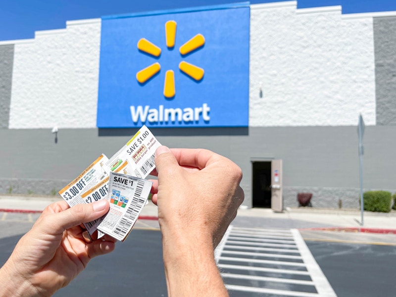 coupons held outside walmart