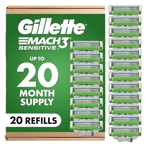Gillette Mach3 Sensitive Razor Blade Refills