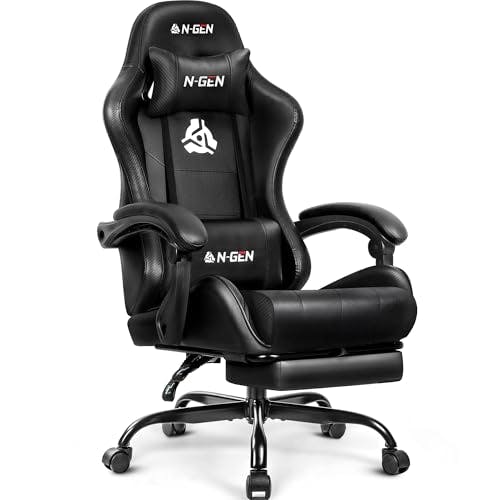 Video Gaming Chair with Footrest