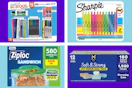 back to school essentials stock images collage