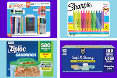 back to school essentials stock images collage