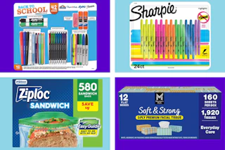 back to school essentials stock images collage