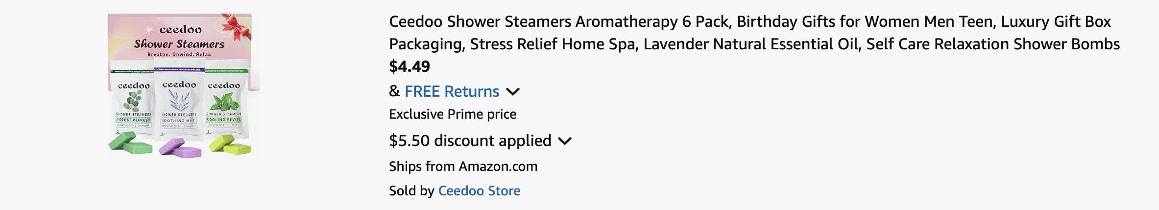 Amazon Shower Steamers 6 2025