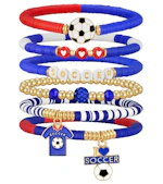 Soccer Beaded Bracelets