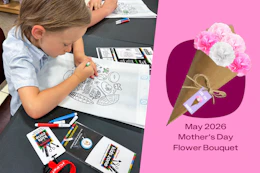 JCPenney Kids Zone Craft Mothers Day Flower Bouquet May 2026