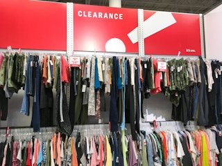 old navy clearance shelves