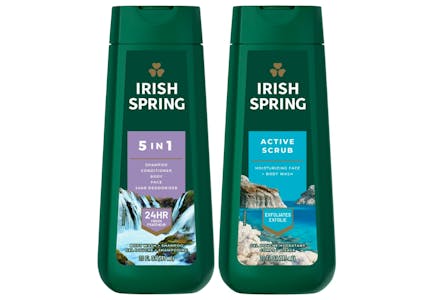 2 Irish Spring Body Washes
