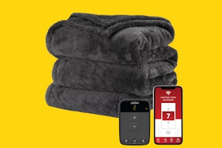 grey electric blanket 