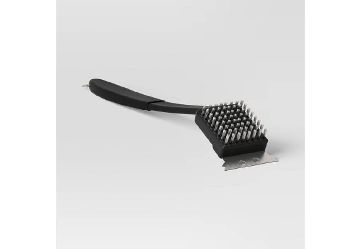 Room Essentials Grill Brush with Integrated Metal Scraper