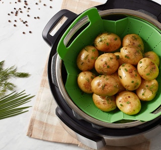 Instant Pot steamer with potatoes