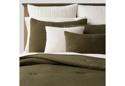 Threshold Micro Texture Comforter & Sheet Bedding Set