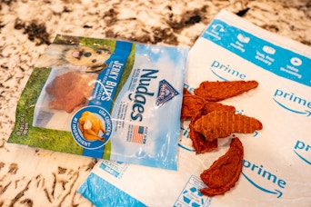 Blue Buffalo jerky bites on Prime Bag