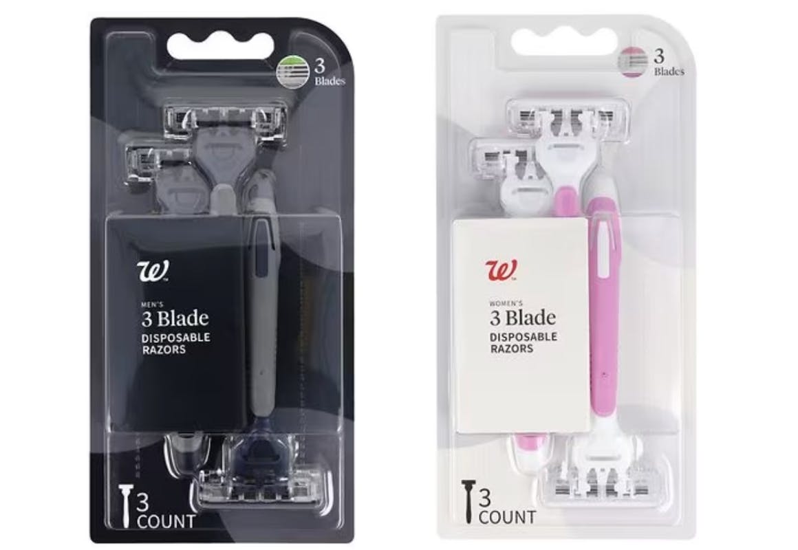 2 Walgreens Disposable Razors Packs