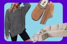 walmart sweatshirt slippers sofa