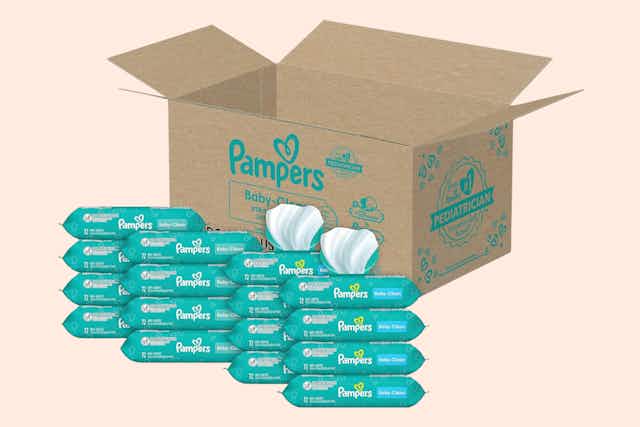 Pampers Baby Wipes, as Low as $1.35 per Pack on Amazon card image