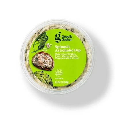 2 Good & Gather Spinach Artichoke Dips