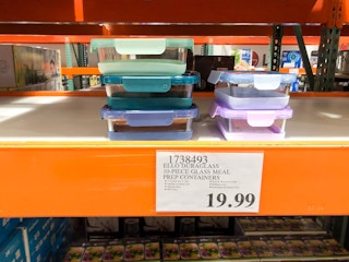 costco ello meal prep glass food storage containers