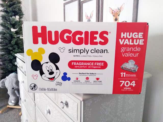 Huggies Simply Clean Baby Wipes 11-Pack, Only $12.85 on Amazon card image